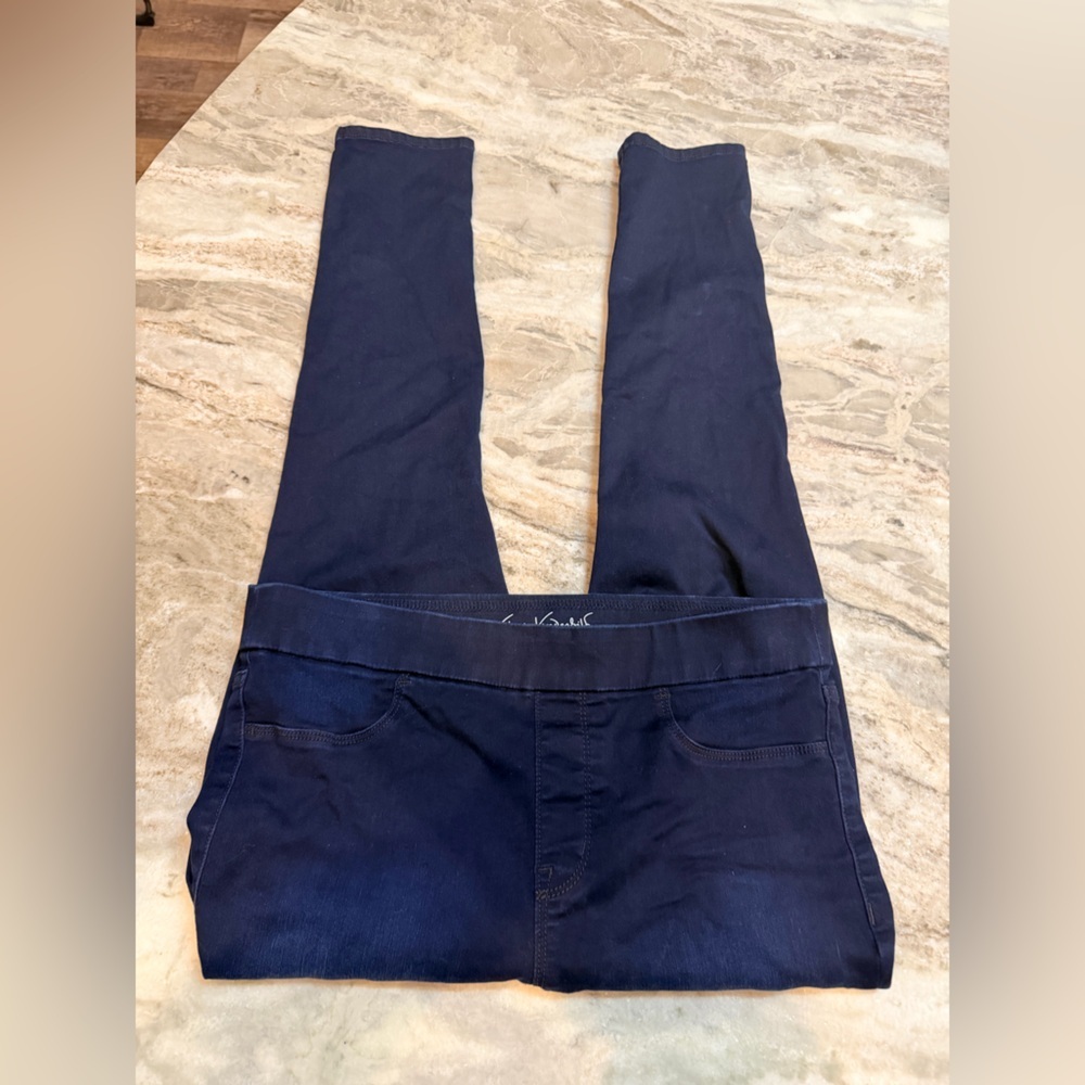 Gloria Vanderbilt All-Around Slimming Effect Pants Women’s 12 Navy Blue Stretch